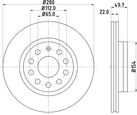 HELLA 8DD 355 127-991 - Тормозной диск parts5.com