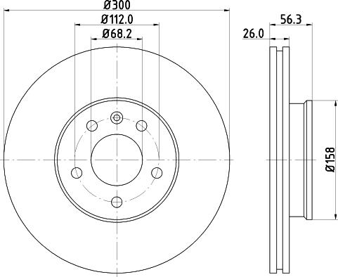 HELLA 8DD 355 127-701 - Тормозной диск parts5.com