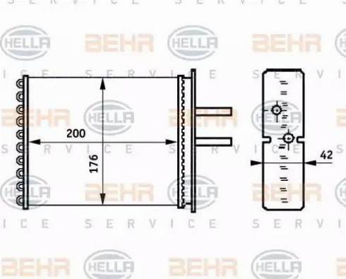 HELLA 8FH 351 313-381 - Теплообменник, отопление салона parts5.com