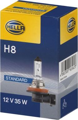 HELLA 8GH 008 356-121 - Лампа накаливания, фара дальнего света parts5.com