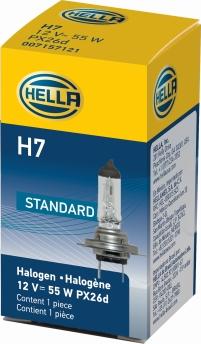 HELLA 8GH 178 555-011 - Лампа накаливания, фара дальнего света parts5.com