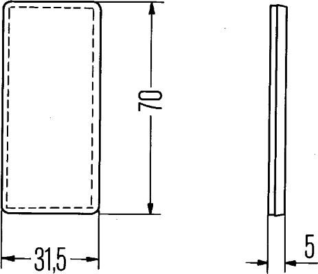 HELLA 8RA 004 412-001 - Отражатель parts5.com