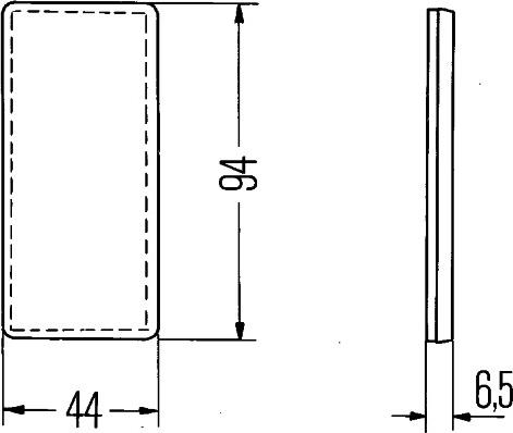 HELLA 8RA 003 326-041 - Отражатель parts5.com