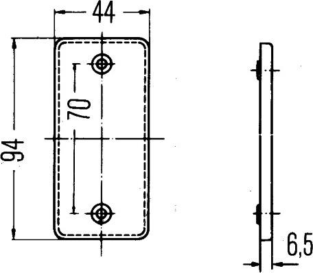 HELLA 8RA 003 326-001 - Отражатель parts5.com