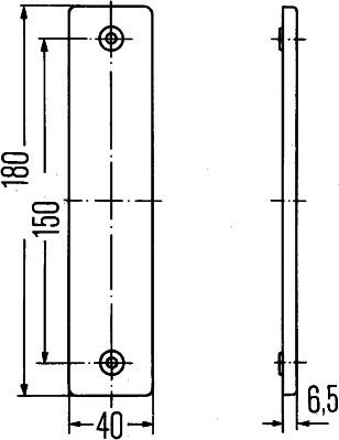 HELLA 8RA 002 023-001 - Отражатель parts5.com