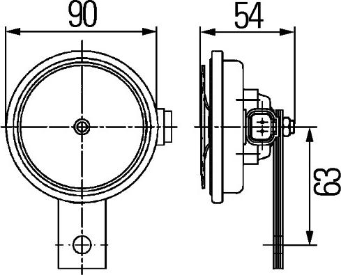 HELLA 3AL 922 200-761 - Звуковой сигнал parts5.com