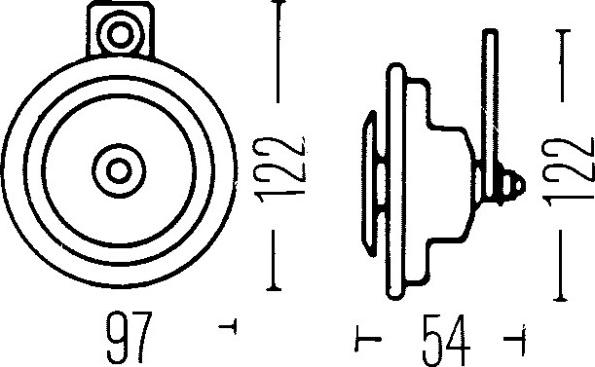 HELLA 3AL 002 952-861 - Звуковой сигнал parts5.com