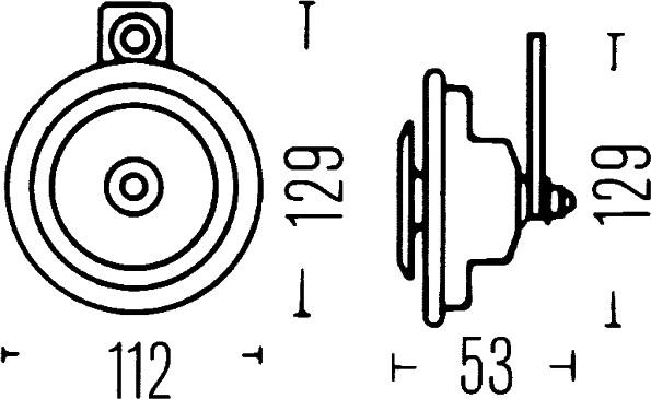 HELLA 3BA 002 768-082 - Звуковой сигнал parts5.com