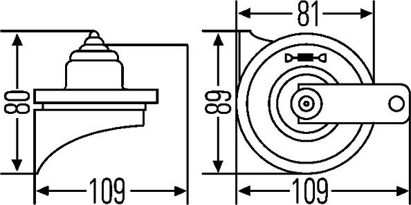 HELLA 3FG 007 424-001 - Звуковой сигнал parts5.com