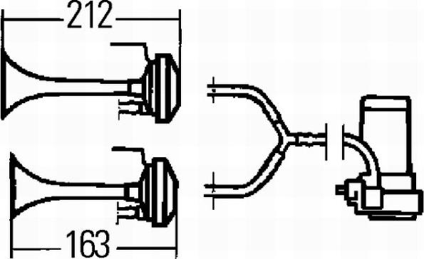 HELLA 3PB 003 001-651 - Звуковой сигнал parts5.com