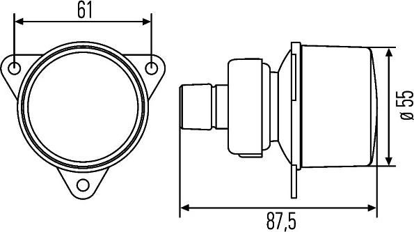 HELLA 2BA 008 221-217 - Фонарь указателя поворота parts5.com