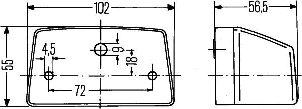 HELLA 2KA 003 389-061 - Фонарь освещения номерного знака parts5.com