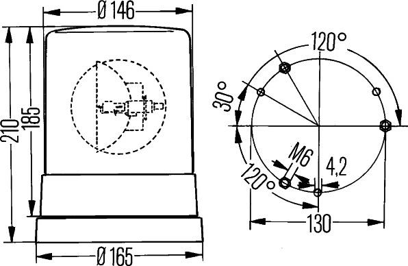 HELLA 2RL 004 958-111 - Проблесковый маячок parts5.com