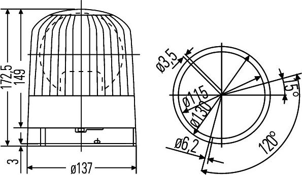 HELLA 2RL 007 550-011 - Проблесковый маячок parts5.com