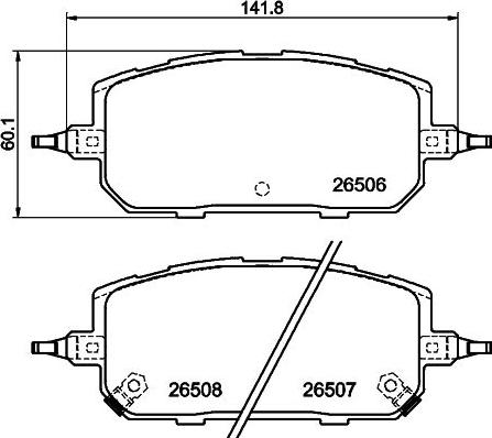 HELLA PAGID 8DB 355 044-221 - Тормозные колодки, дисковые, комплект parts5.com