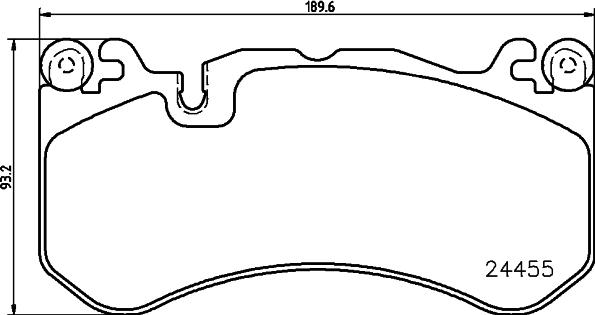 HELLA PAGID 8DB355040091 - Тормозные колодки, дисковые, комплект parts5.com