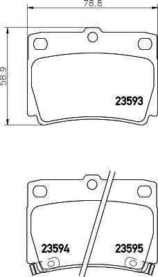 HELLA PAGID 8DB 355 009-501 - Тормозные колодки, дисковые, комплект parts5.com