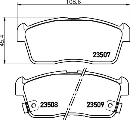 HELLA PAGID 8DB 355 009-631 - Тормозные колодки, дисковые, комплект parts5.com