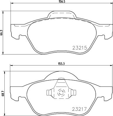 HELLA PAGID 8DB 355 009-091 - Тормозные колодки, дисковые, комплект parts5.com