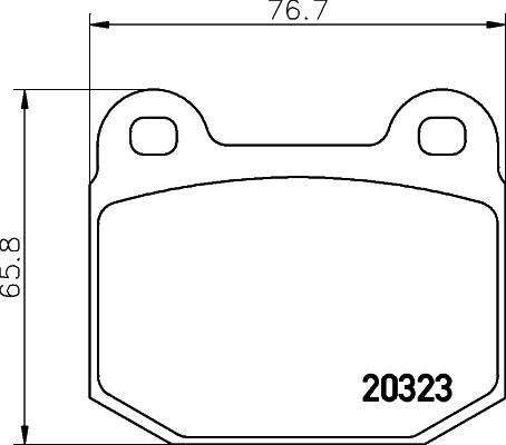 HELLA PAGID 8DB 355 009-061 - Тормозные колодки, дисковые, комплект parts5.com