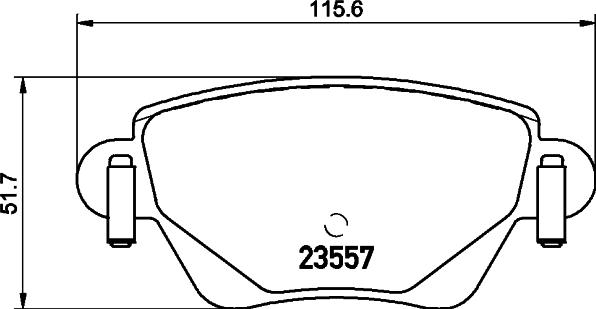 HELLA PAGID 8DB 355 012-211 - Тормозные колодки, дисковые, комплект parts5.com