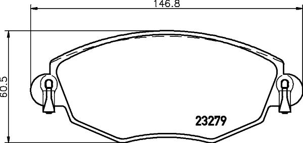 HELLA PAGID 8DB 355 009-071 - Тормозные колодки, дисковые, комплект parts5.com