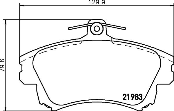 HELLA PAGID 8DB 355 006-711 - Тормозные колодки, дисковые, комплект parts5.com