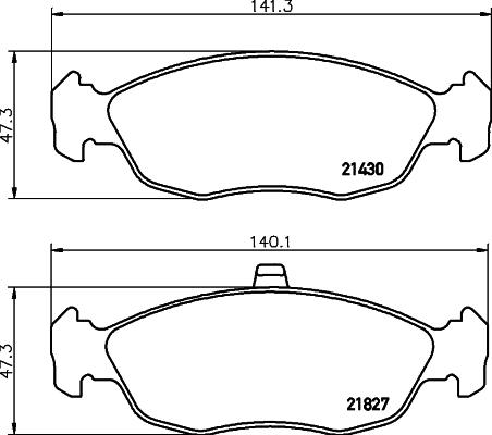 HELLA PAGID 8DB 355 008-291 - Тормозные колодки, дисковые, комплект parts5.com