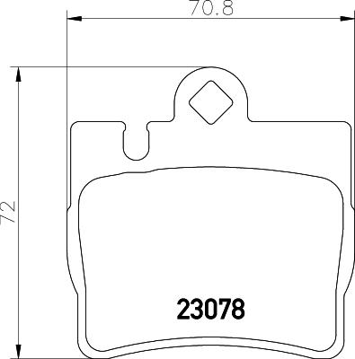 HELLA PAGID 8DB 355 008-711 - Тормозные колодки, дисковые, комплект parts5.com