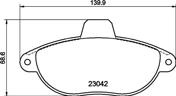 HELLA PAGID 8DB 355 019-251 - Тормозные колодки, дисковые, комплект parts5.com