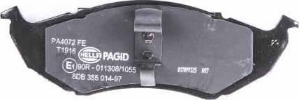 HELLA PAGID 8DB 355 014-971 - Тормозные колодки, дисковые, комплект parts5.com