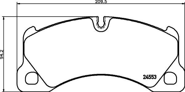 HELLA PAGID 8DB 355 014-151 - Тормозные колодки, дисковые, комплект parts5.com