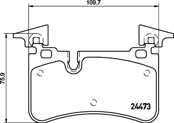 HELLA PAGID 8DB 355 014-811 - Тормозные колодки, дисковые, комплект parts5.com