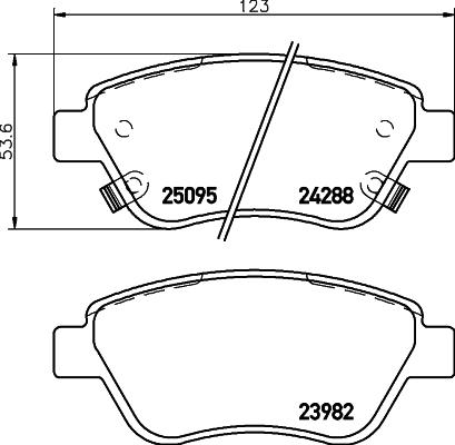 HELLA PAGID 8DB 355 021-131 - Тормозные колодки, дисковые, комплект parts5.com