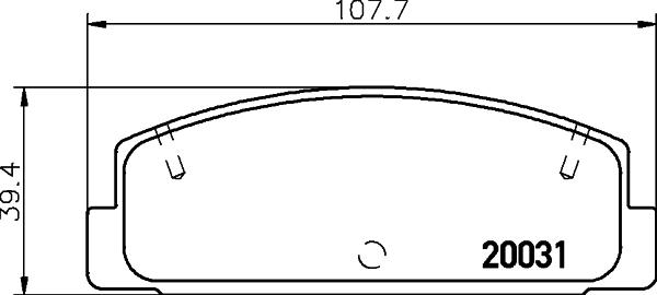 HELLA PAGID 8DB 355 016-761 - Тормозные колодки, дисковые, комплект parts5.com