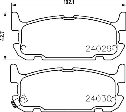 HELLA PAGID 8DB 355 010-931 - Тормозные колодки, дисковые, комплект parts5.com