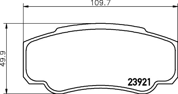 HELLA PAGID 8DB 355 010-411 - Тормозные колодки, дисковые, комплект parts5.com