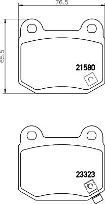 HELLA PAGID 8DB 355 010-691 - Тормозные колодки, дисковые, комплект parts5.com