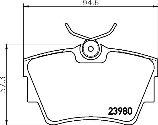 HELLA PAGID 8DB 355 010-761 - Тормозные колодки, дисковые, комплект parts5.com