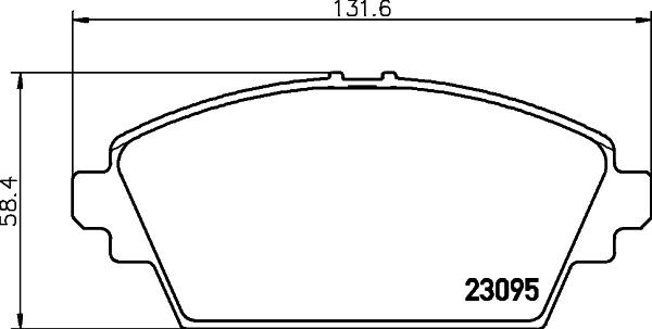 HELLA PAGID 8DB 355 011-951 - Тормозные колодки, дисковые, комплект parts5.com