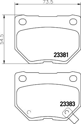 HELLA PAGID 8DB 355 011-601 - Тормозные колодки, дисковые, комплект parts5.com