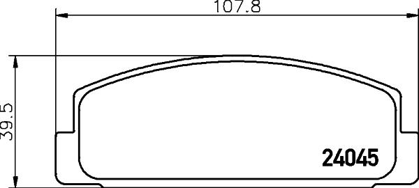 HELLA PAGID 8DB 355 011-131 - Тормозные колодки, дисковые, комплект parts5.com