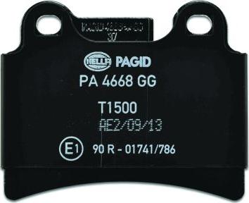 HELLA PAGID 8DB 355 011-861 - Тормозные колодки, дисковые, комплект parts5.com