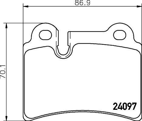 HELLA PAGID 8DB 355 011-861 - Тормозные колодки, дисковые, комплект parts5.com