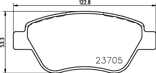 HELLA PAGID 8DB 355 011-871 - Тормозные колодки, дисковые, комплект parts5.com