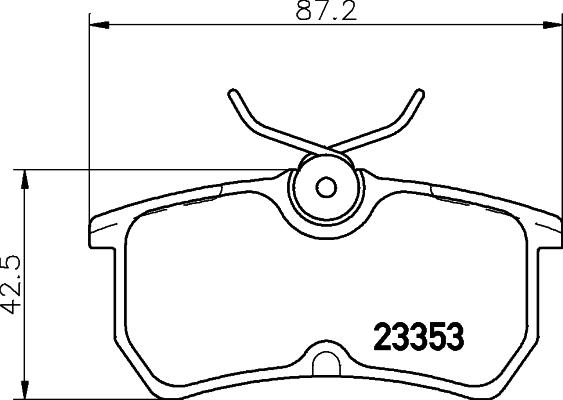 HELLA PAGID 8DB 355 018-411 - Тормозные колодки, дисковые, комплект parts5.com