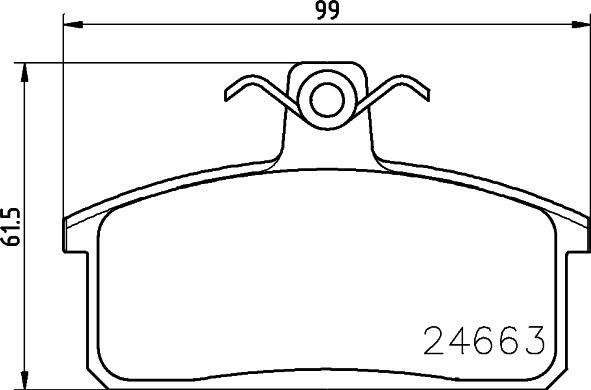 HELLA PAGID 8DB 355 013-451 - Тормозные колодки, дисковые, комплект parts5.com