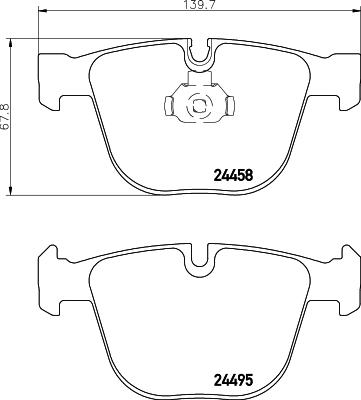 HELLA PAGID 8DB 355 013-171 - Тормозные колодки, дисковые, комплект parts5.com