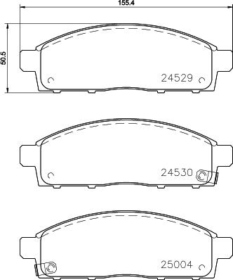 HELLA PAGID 8DB 355 013-221 - Тормозные колодки, дисковые, комплект parts5.com