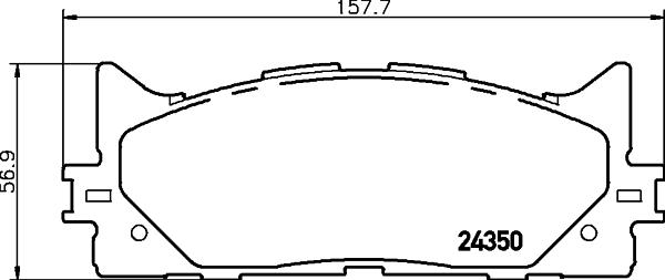 HELLA PAGID 8DB 355 012-401 - Тормозные колодки, дисковые, комплект parts5.com